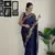 beautiful multi-coloured thread embroidery & sequins work saree 