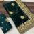 Green Color Designer Organza Satin Saree