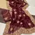 Maroon Color Designer Organza Satin Saree