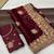 Maroon Color Designer Organza Satin Saree