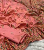 Pink Color Premium Pashmina Silk Saree