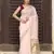 Ligth pink plan cotton saree casual wear saree with blouse