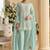 Light sky blue georgette embroidered beads salwar suit
