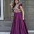 Maslin Embroidered Readymade Gown     Wine | 56" Length | Festive & Occasion Wear