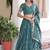 Rama Vichitra Silk With Heavy Sequins & Thread Embroidered work Wedding Lehenga Choli