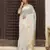Ligth white plan cotton saree casual wear saree with blouse