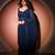 Blue georgette saree