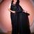Black georgette saree