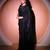 Black georgette saree