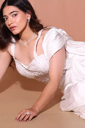 White net saree