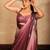 Pink Ombre satin saree