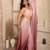 Pink Ombre satin saree