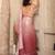 Pink Ombre satin saree