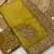 golden color embroidered glass tissue fabric saree