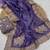 Purple Color Embroidered Glass Tissue Fabric Saree