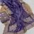 Purple Color Embroidered Glass Tissue Fabric Saree