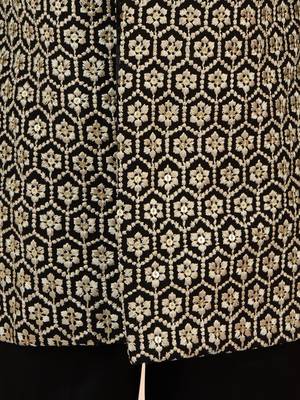 black rayon indowestern set  5