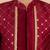 maroon silk blend indowestern set 