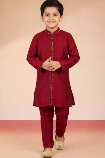 maroon viscose jacquard indo