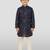 navy blue rayon kurta pyjama set 