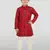 red rayon kurta pyjama set 