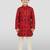 red rayon kurta pyjama set 