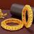 Set of 2 gold plated red stone handmade bangles