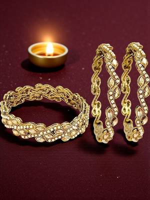 Set of 4 victorian style wave design bangles 1