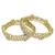 Set of 2 gold plated filigree kada bangle set
