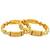 Gold plated set of 2 thushi design bangles