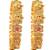 Gold plated multi stone set of 2 ghungroo bangles