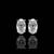Pure 925 silver oval cut moissanite diamonds studs for men & women