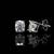 Pure 925 silver cushion cut moissanite diamonds studs for men & women