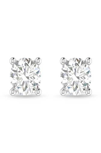 Pure 925 silver round cut moissanite diamonds studs for men & women