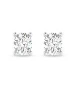 Pure 925 silver round cut moissanite diamonds studs for men & women