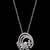 Pure 925 silver spiral flower moissanite pendant for women