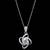 Pure 925 silver ninja flower moissanite pendant for women
