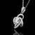 Pure 925 silver ninja flower moissanite pendant for women
