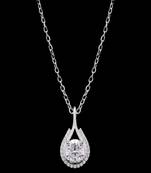 Pure 925 silver diamond carrier moissanite pendant for women