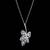 Pure 925 silver leaf moissanite pendant for women