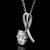 Pure 925 silver solitaire knot moissanite pendant for women