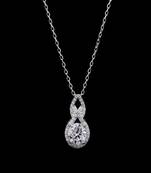 Pure 925 silver birth moissanite pendant for women