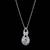Pure 925 silver birth moissanite pendant for women