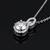 Pure 925 silver birth moissanite pendant for women