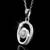 Pure 925 silver spiral moissanite pendant for women