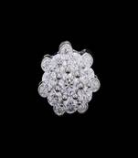 Pure 925 silver cluttered flower moissanite pendant for women