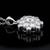 Pure 925 silver cluttered flower moissanite pendant for women