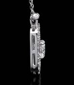 Pure 925 silver bottle moissanite pendant for women