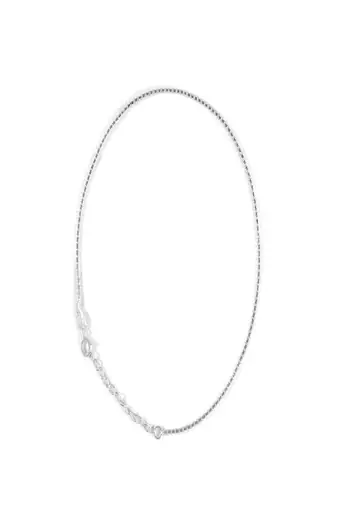 Pure 925 silver box chain anklet for women - single