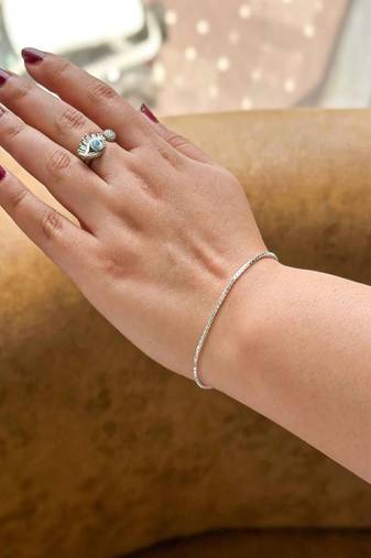 Pure 925 silver box chain bracelet for men & women